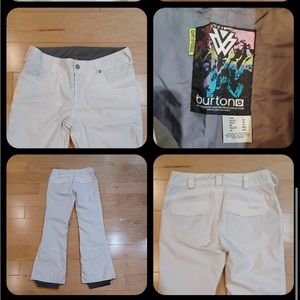 Burton Dryride Small White Pants